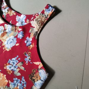 Floral Print Tank Top