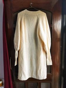 URBANIC Cream Knit Cardigan