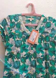 Floral Print Night Dress