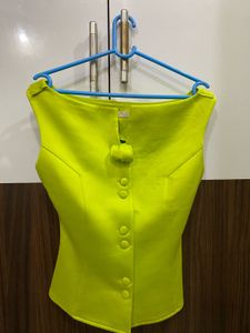 Neon Bateau Neck Top