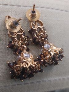 Bridal Jewellery Set with Garnets, Kundan stones