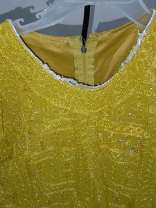 Yellow Embroidered Kurta Set