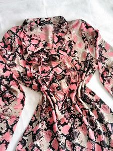 Pink Snake Print Top ❣️