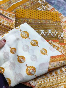 Mix Cotton Material Mustard Yellow 🟡💛