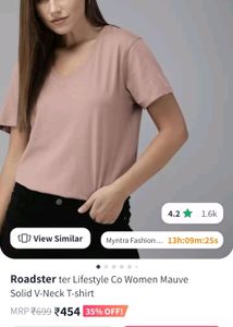 Roadster Lifestyle Mauve Tshirt