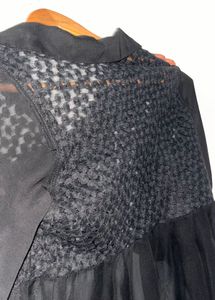 Black Lace Detail Top