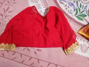 Red Saree Blouse