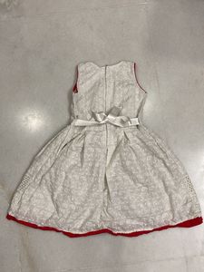 White Designer Frock Used But In Good Condition