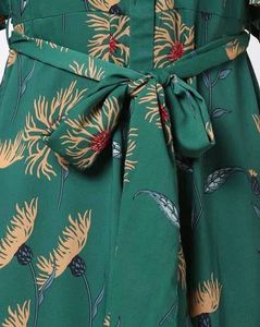 Vero moda Green Printed Floral Maxi Dress