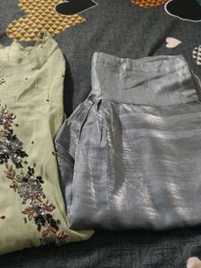 Embroidered Kurta with Sharara