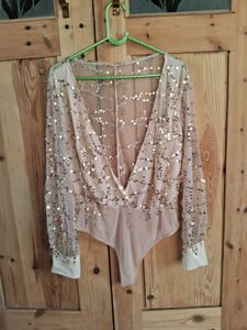 Sequin Embellished Bodysuit
