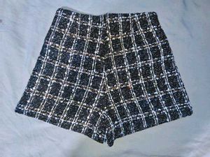 Tweed Mini Shorts
