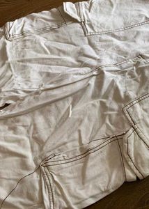 White Cargo Pants
