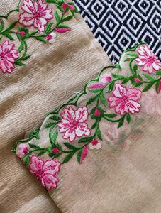 Brand New Banarasi Crushed Tissue Silk Saree
