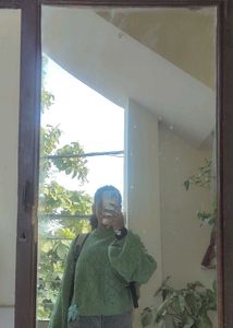 Stylish Green Knit Sweater