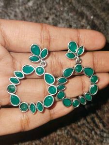 Green Stone Earrings