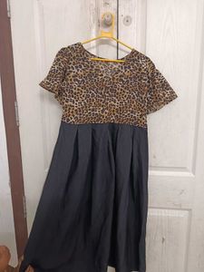Animal Print Midi Dress