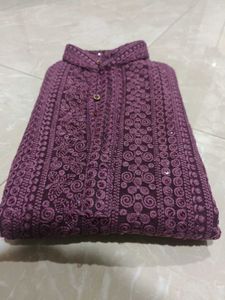 Lakhnavi Work Kurta For Boys