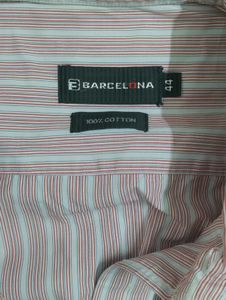 Mens Pink Striped Shirt