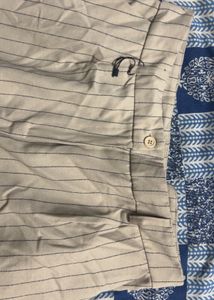 Striped Beige Trousers