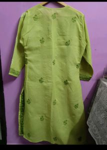 Chikan Kurta Authentic Branded With Chudidar Legging