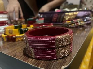 Red &amp; Gold Bangles