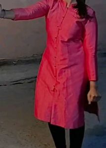 Dark Coral Pink Kurta
