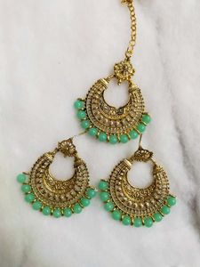 Earring With Maang Tikka