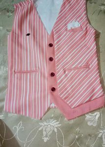 Striped Formal Waistcoat