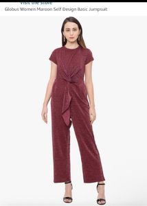 SHIMMERY MAROON JUMPSUIT
