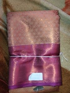 Elegant Purple Bronze Saree