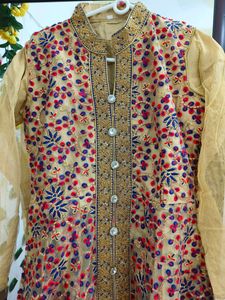 Stylish Front Open Long Kurta With Palazzo