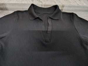 Black Polo Top