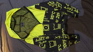 Neon Green Graphic Print Jacket