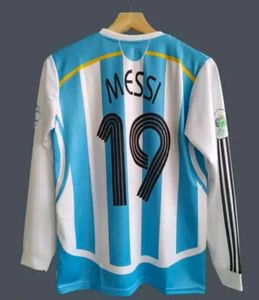 Argentina Jersey Long Sleeve Retro Messi Kit