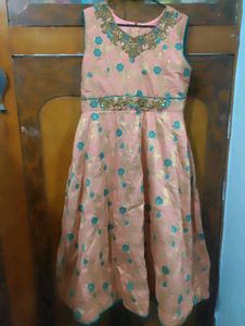 Embroidered Indian Gown