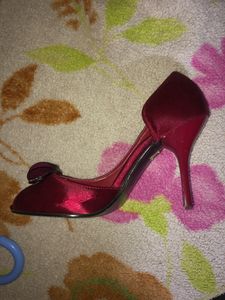 Maroon ,Embellished Heels