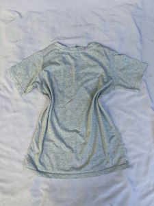 Gray Graphic Print Tee