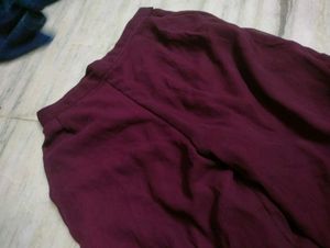 A Beautiful Women Festive Wear Wine Sharara