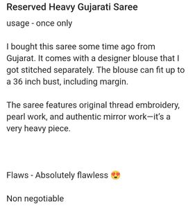 Reserved Gujarati Saree