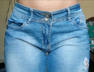 Blue Ribbed Jeans