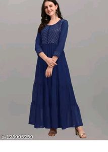 Nevy Blue 🔵💙 Gown But Without Slvees