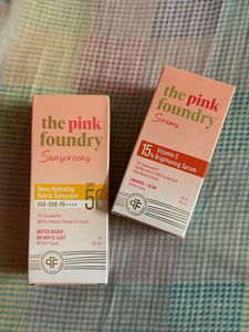 The Pink Foundry Sunscreen & Serum