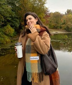 Acne Studios Mohair Checked Scarf