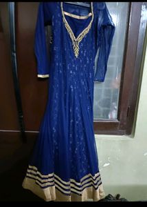 Heavy Party Wear Anarkali &amp; Dupatta In L Size