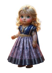 Cute Ethnic Girl&#39;s Dress