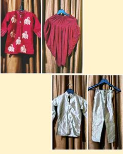Combo of 2 Boys Ethnic Wear Set For 4 to 5 year