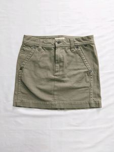 💿⛓️y2k Cybercore Olive Cargo Skirt