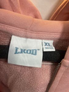 LKOD Pink Zip-Up Hoodie
