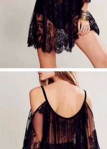 Lace Cold Shoulder Top